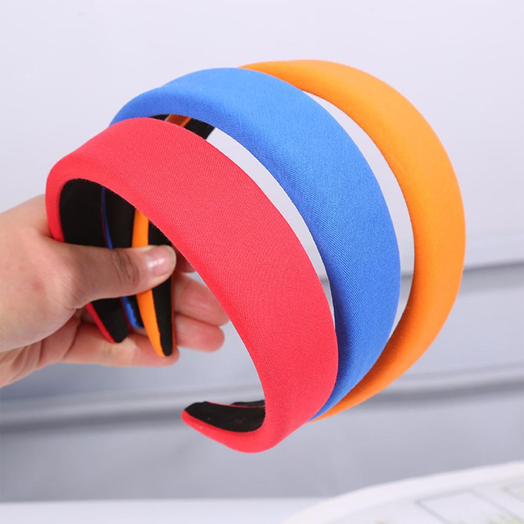 Fashion High Skull Sponge Headband for Women and Girl Wide Hair Band with Soft Milk Silk Designs Comfortable to Wear