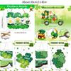 Shamrock Decoration For Patrick's Day Parties With Wooden Frame And Green Leaf Festival Spring Accessory