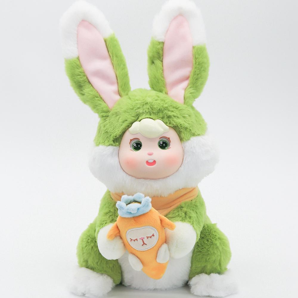 

Electric Dopamine Musical Plush Rabbit Toy Stuffed Doll Decoration Gifts Kids зелений