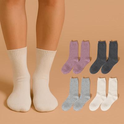 RENOMA Women's Soft Wool Socks 4-Pair Set