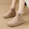 Fashion Winter Women's Warm Snow Boots Women Trendy Cotton Shoe New Thick-soled Leather Shoes Black Ankle Female Boots Botas Zapatos