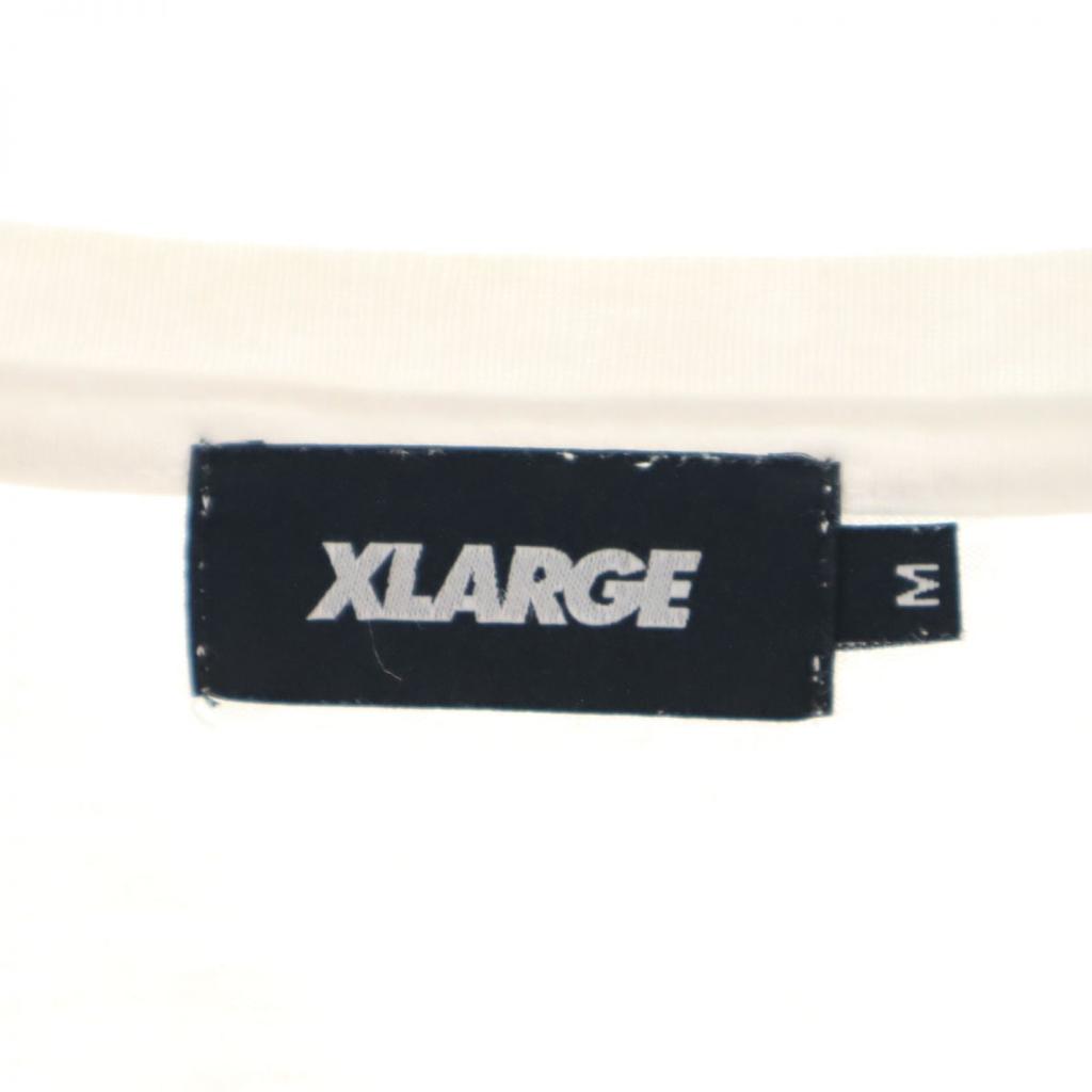 Xlarge Print Langarm T-Shirt M weiß Ron T Herren Gebraucht