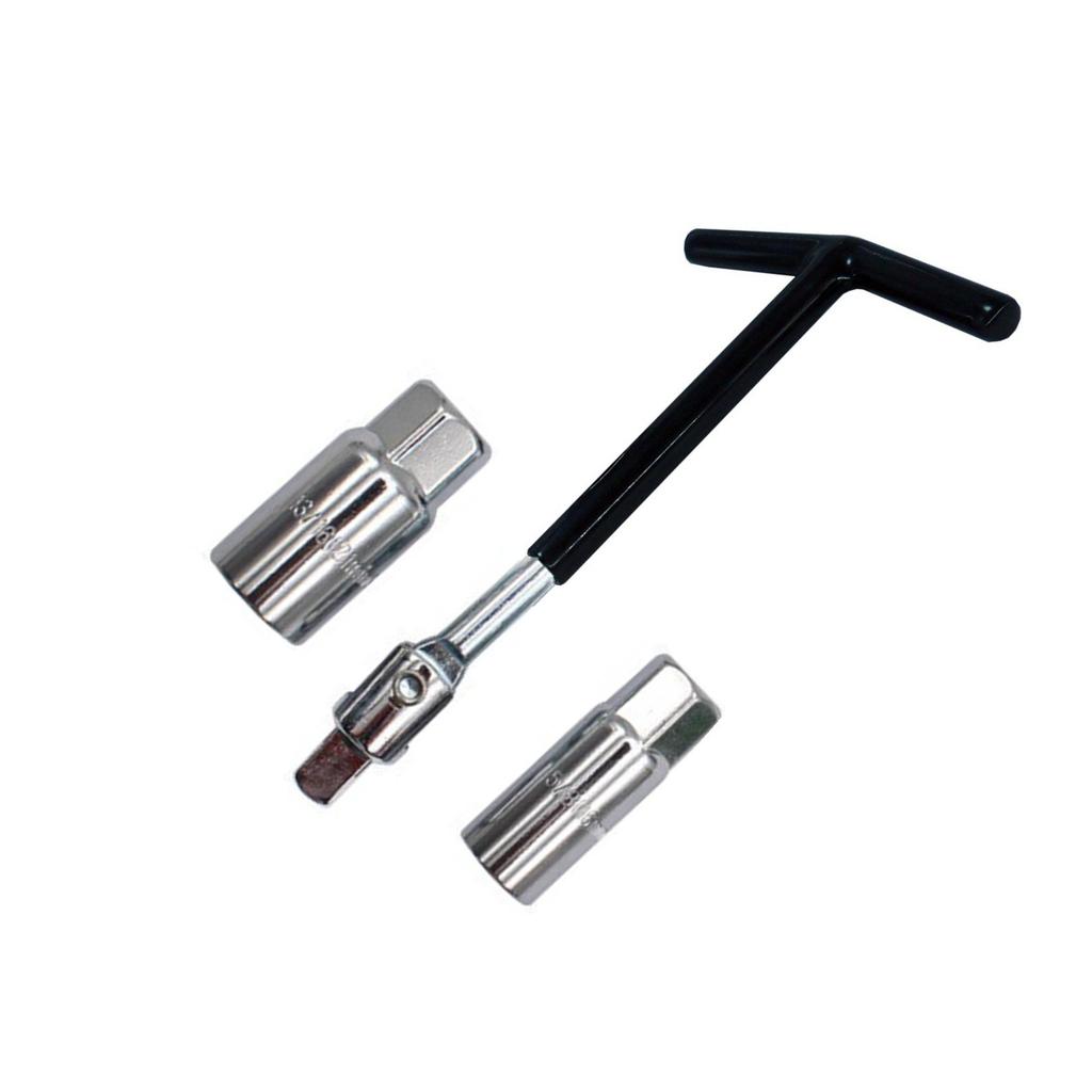 3-Piece T-Handle Spark Plug & Tire Socket Wrench Set (3/8")