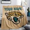 Custom Name,Jacksonville Jaguars Printed Flannel Blanket, Soft Throw for Bedroom Sofa, Washable, Christmas Present, Great Gift.