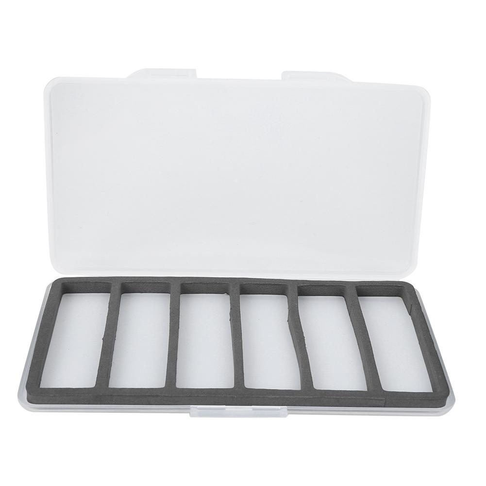 

ABS Магнитный Бокс для Хранения Нахлыстовых Приманок, Кейс для Рыболовных Крючков и Снастей с Поролоновым Аксессуаром 6 Grid