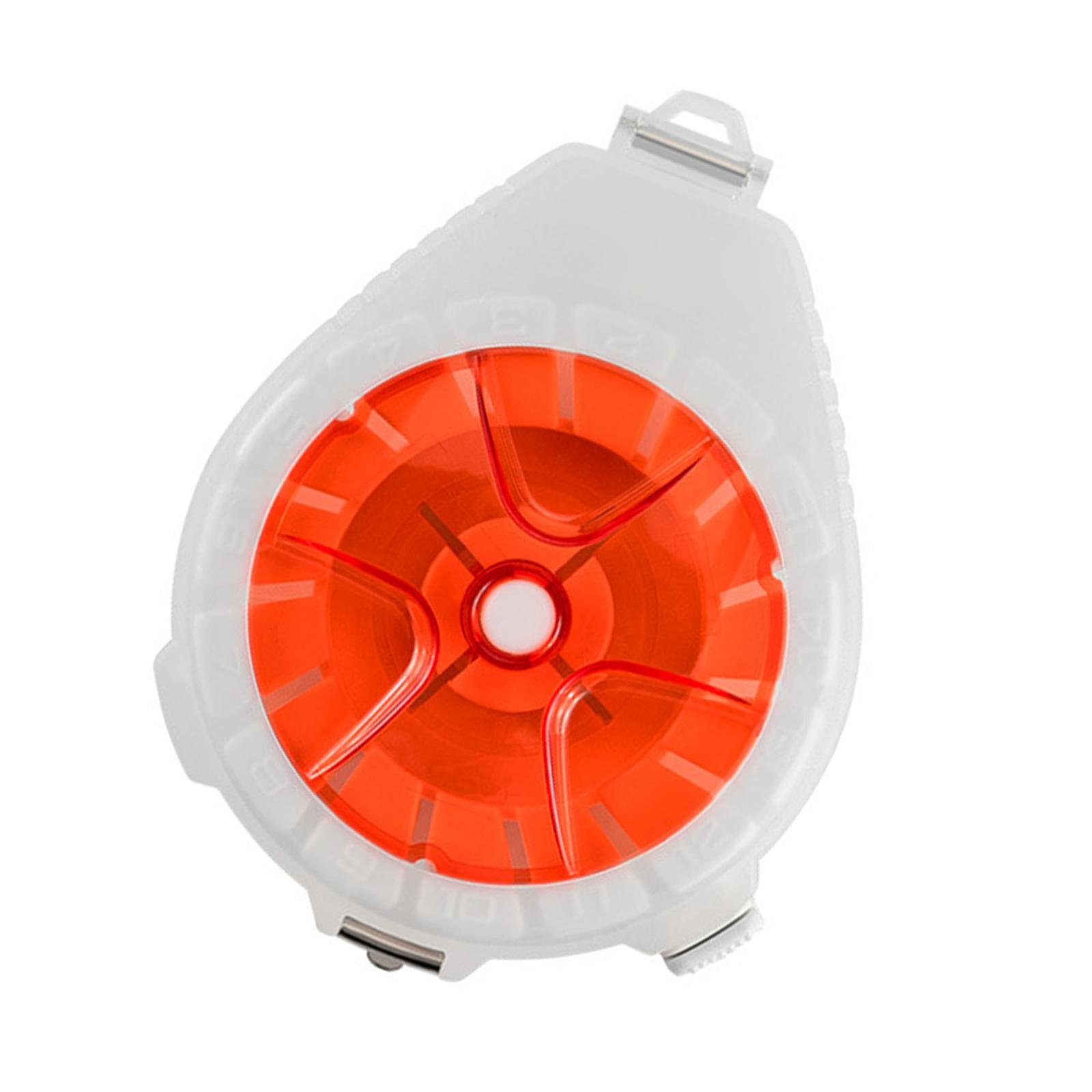 

Многофункциональная коробка для хранения лески, намоточная доска, инструмент для намотки основной лески с защитой от обратного хода, портативный держатель для хранения лески оранжевый