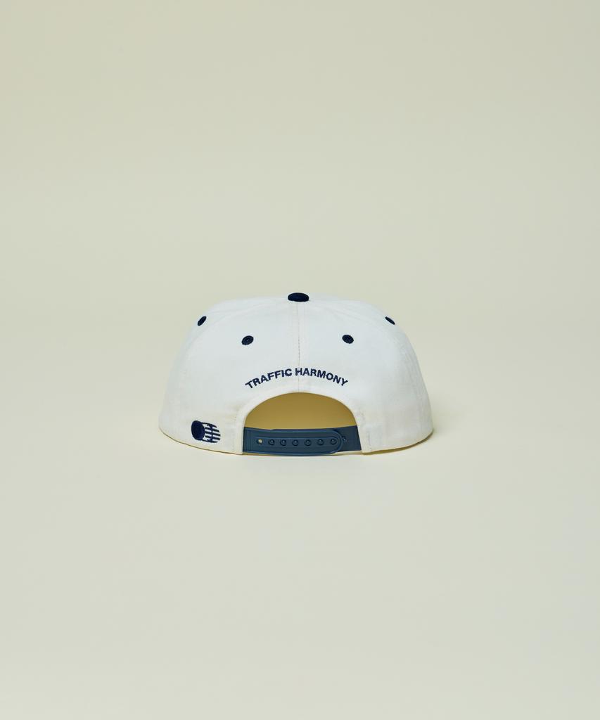 Teulaepighamoni Round Logo Trucker Hat_Navy