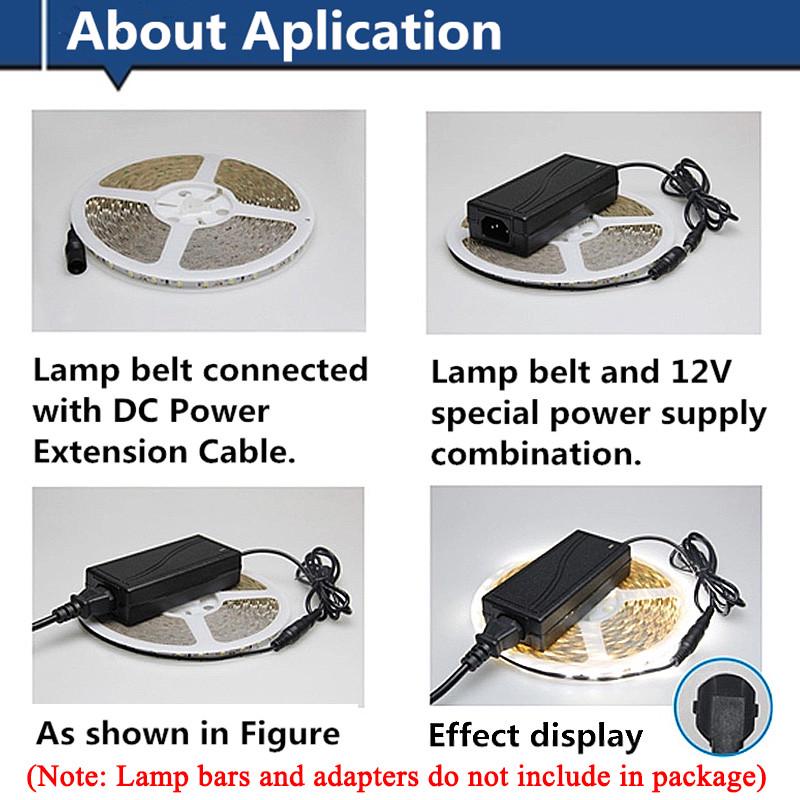 3M 12V CCTV DC Stromkabel Verlängerungskabel Adapter Stecker/Buchse 5,5mm x 2,1mm
