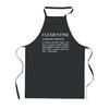 Kitchen Apron - Clementine Definition - Black - Cotton - Breton Print