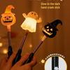 Light-Up Halloween Pumpkin Lantern Stick - Children's Dress-Up and Decor Toy