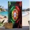 Asciugamano da Spiaggia Stampa Calcio Portogallo Asciugatura Rapida Super Assorbente Morbido Asciugamano da Bagno per Nuoto Spiaggia Viaggio Souvenir Regalo