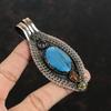 Labradorite Pendant Mahogany Obsidian And Blue Sunstone Pendant Copper Wire Wrapped Pendant Natural Gemstone Handmade Jewelry Gifts For Her