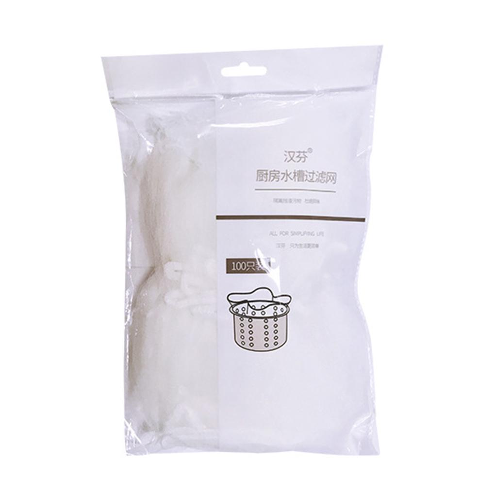 30pcs Kitchen Sink Trash Strainer Filter Drain Bag Disposable Garbage Bags Waste