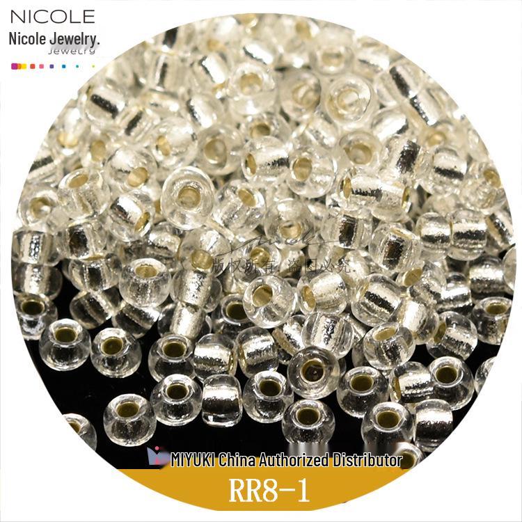 

Miyuki 8/0 3мм Бисер, 8 цветов с серебряной подкладкой, 10г DIY украшения и аксессуары чёрный