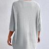 New Fashion Casual Solid Color Spring Round Neck Loose Women's Shorts Set