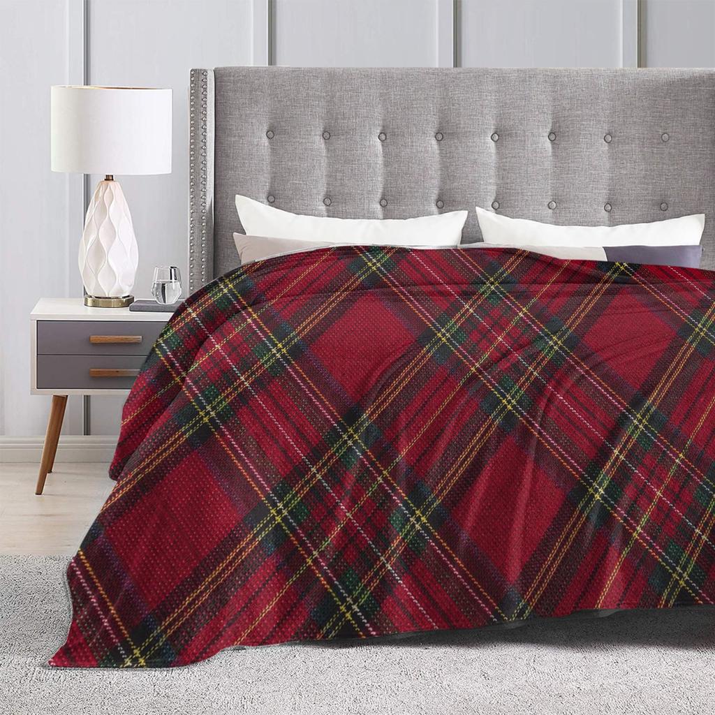 Plaid & Holiday Christmas  Blanket  Super Soft Plush Bedding Throws Girls Boys Couch Chair Sofa Bed Flannel Bedspread Bed Cover