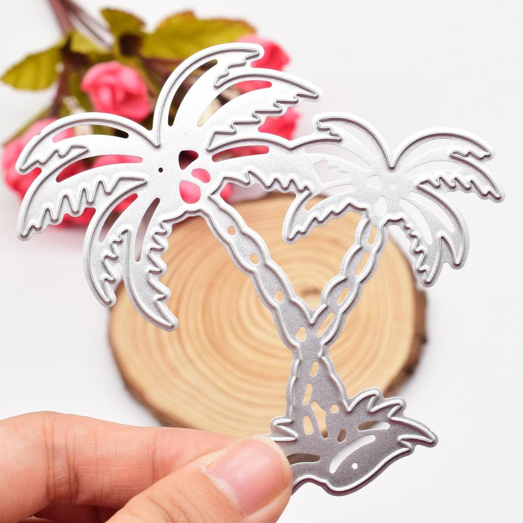 Coconut Tree Cutting Dies Coconut Palms Metal Die Cuts For DIY Scrapbooking Album Card Making Paper Crafts