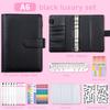 A6 Zipper Pouch Notebook: PU Leather Macaron Loose-Leaf Journal