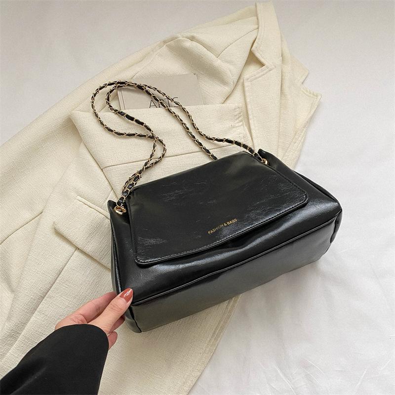 Vintage Women's Tote Bag Casual Solid Color Shoulder Bag Large Capacity Women's Commuter Crossbody Bag Girl Tote Bag