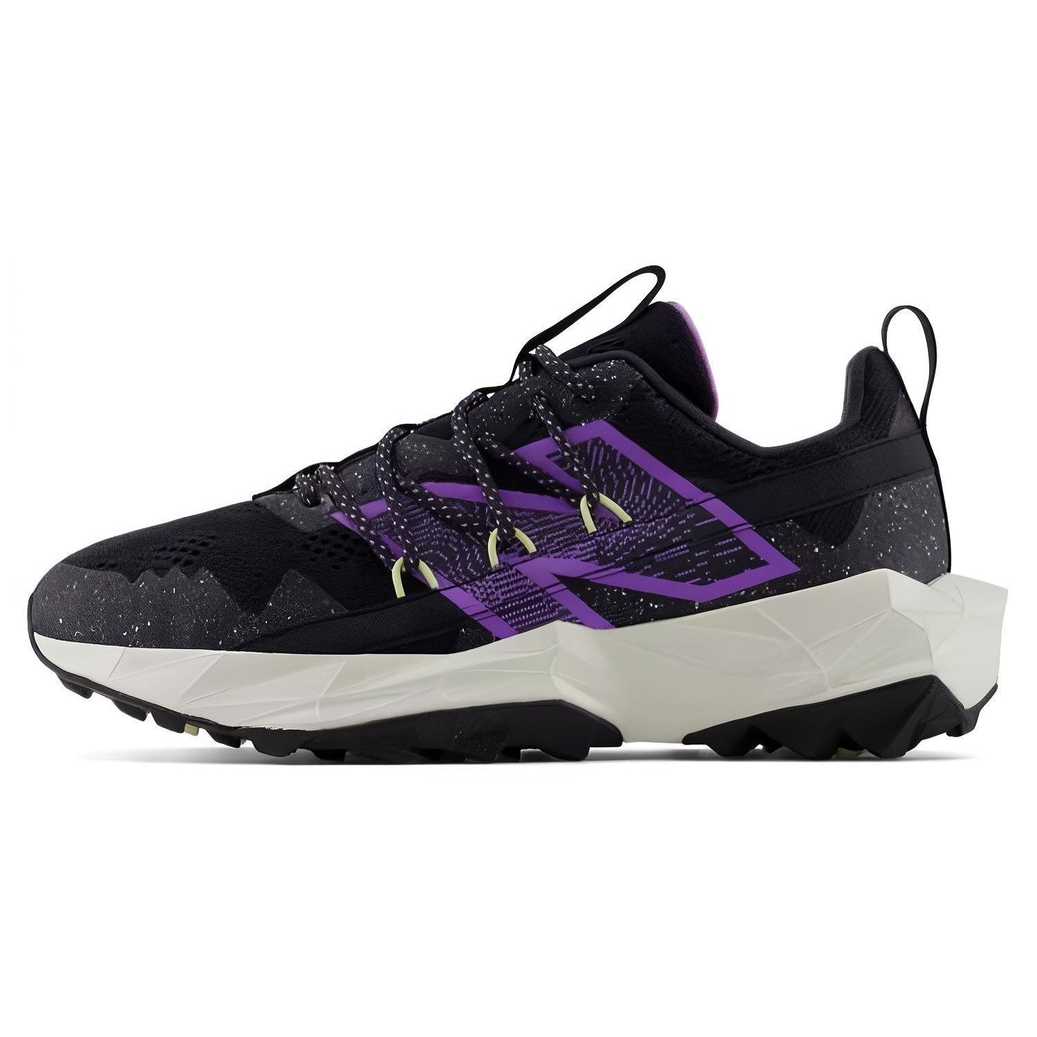 

New Balance Women Tektrel Comfortable Shock Absorption Durable Lightweight Breathable Low Top Trail Running Sneakers Black Purple WTTTRLK1 37