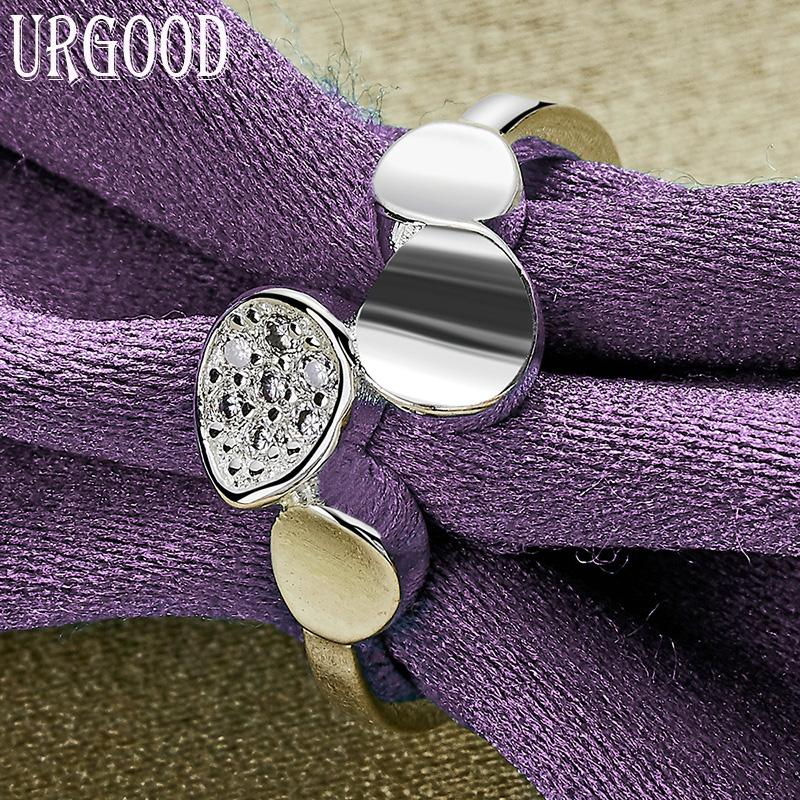 925 Sterling Silver Roztomilý kulatý prsten jako dárek Módní šperky