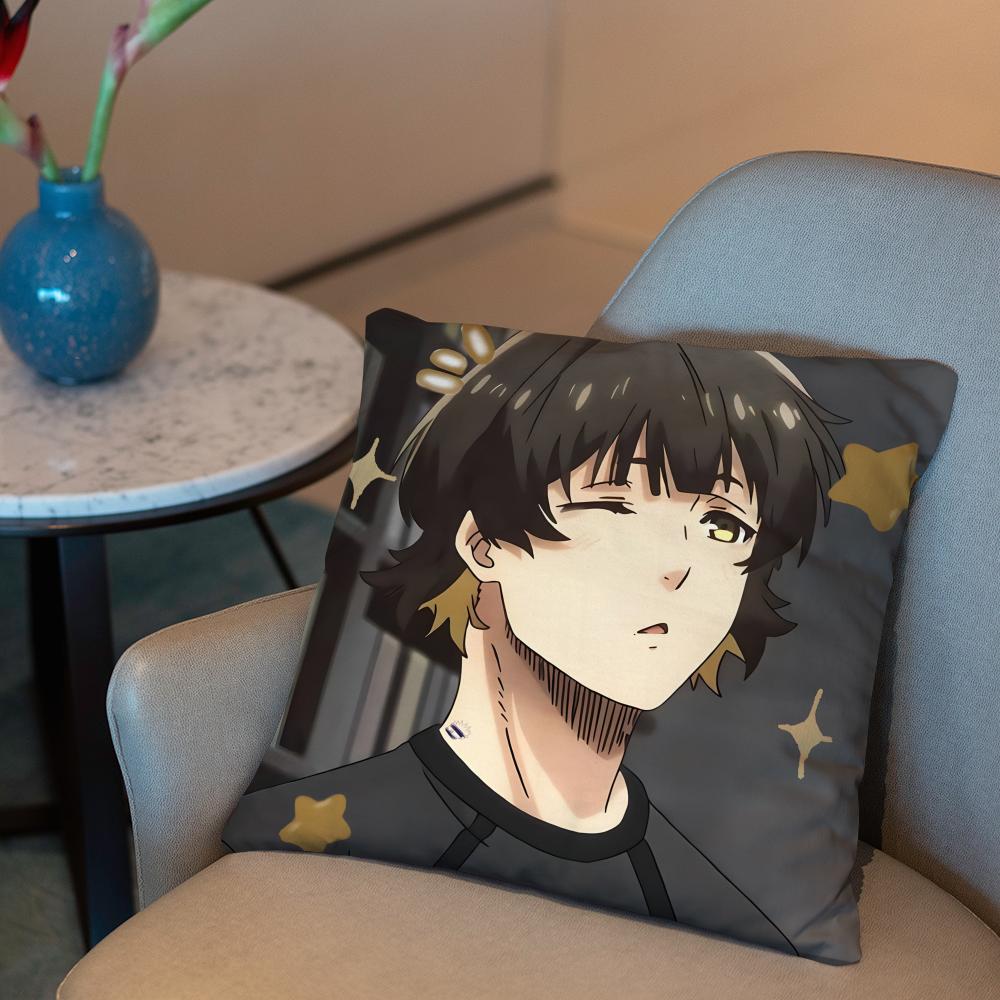 Blue Lock Anime Cushion Cover 2-in-1 Reversible Plush Pillow Cover | Car/Sofa/Bed | Perfect Gift