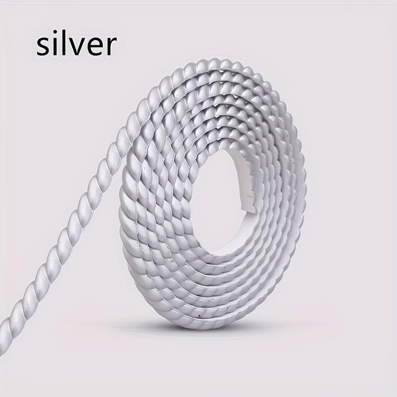 

1roll 5mX1cm wall decoration line self-adhesive PVC ceiling skirting line background decoration line, 5mX1cm серебряный