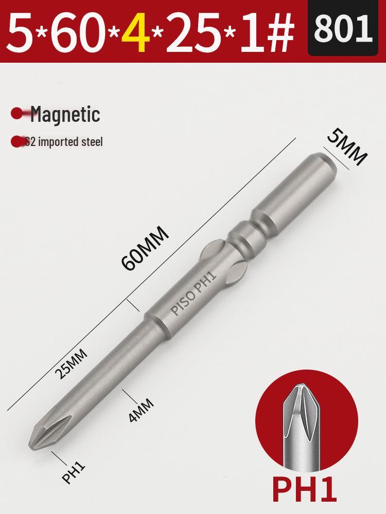 Imported S2 Steel 5mm Magnetic Electric Screwdriver Bits (801/800), 101-Piece Set