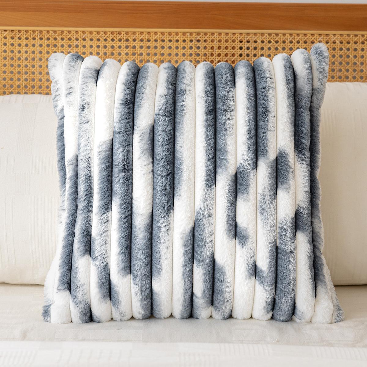 

45X45 см градиент плюшевый диван наволочка Ins стиль гостиная подушка подголовник подушка кровать спинка подушка (Нет подушки) 45x45cm