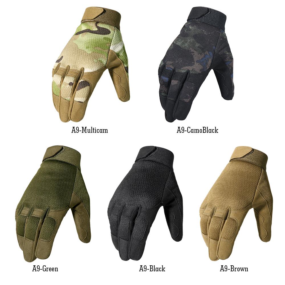 Summer Men Gloves Outdoor Sport Cycling Hunting Full Finger Glove Bicycle Mittens Camo Airsoft Hiking Climbing Shooting