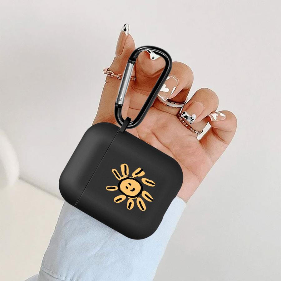 Cartoon Sun Moon Earphone Cases Cover Case For Airpods 4 Pro3 1 3 Pro Pro2 2