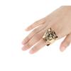 Fashion Jewelry Quality Leopard Head Cocktail Statement Ring Green Zircon Eyes For Women Gift