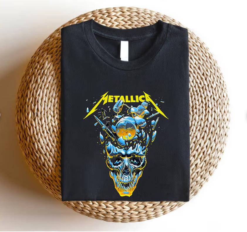 Metallica Метал-группа M72 Тур 2023 2024 Мероприятие Футболка, Футболка Metallica, Металл Унисекс Футболка XXXL