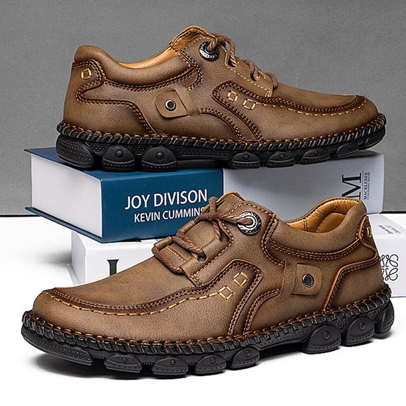 2025 Leather Shoes Men Casual Sneakers Comfort Design Man Shoe Business Leather Loafers Men Shoes Moccasins Tooling Shoe