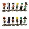 6pcs/set Anime One Piece Figures PVC Action Model Dolls Figure Toys Cute Luffy Nami Zoro Collection Brinquedos Full Set