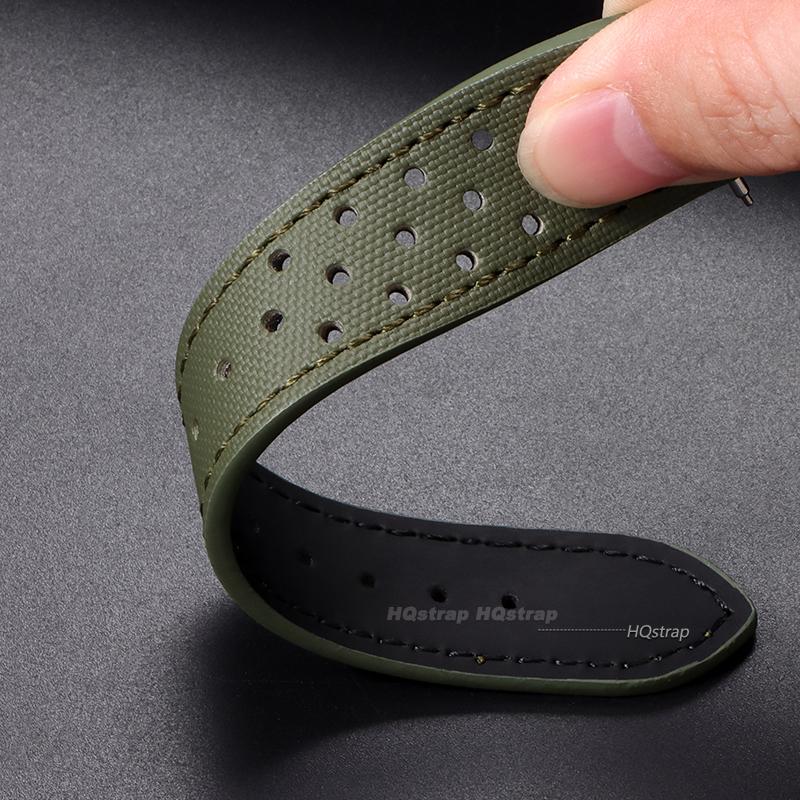 Nylon Sailcloth Strap Quick Release Sport Wristband 18mm 20mm 22mm Watchband Replacement Bracelet for Men Women Belt Accessories