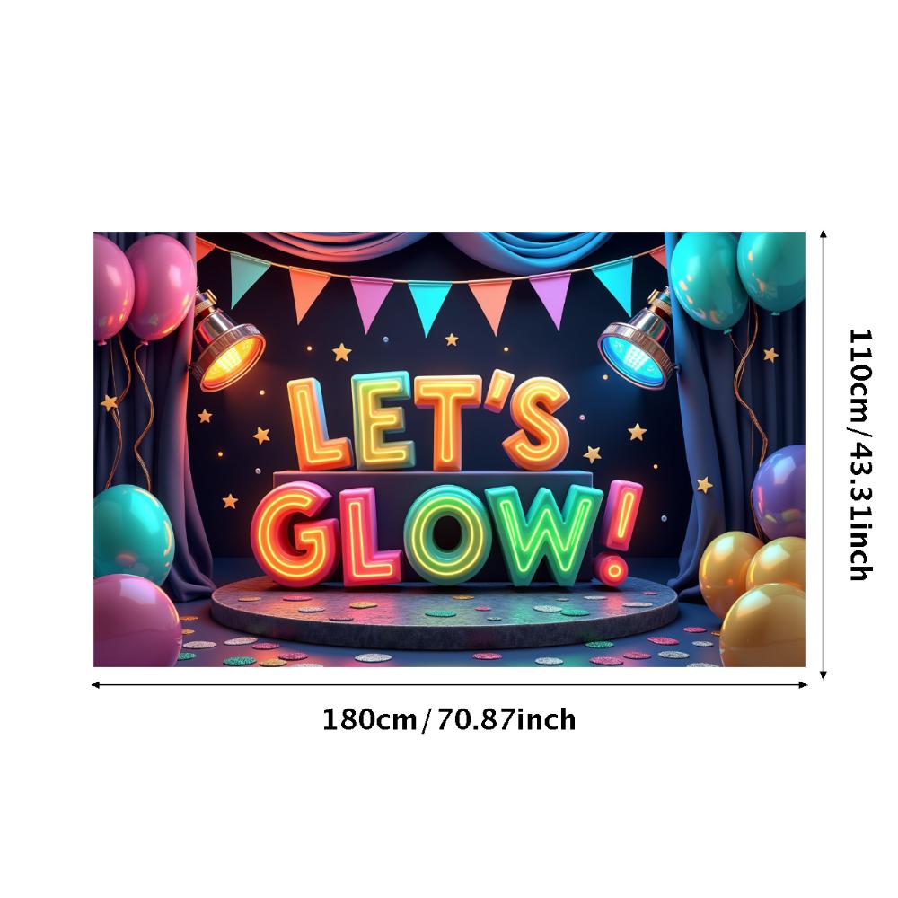Photo Prop LED Neon Banner Party Decoration Glow Effect Neon Sign For Festival Decoration Party Celebration Night Event