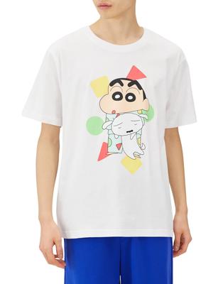 Shiro Shinnosuke Nohara Pyjama Kurzarm Charakter Waren Druck Weiß [Crayon Shinchan] T-shirt Shin-chan Herren