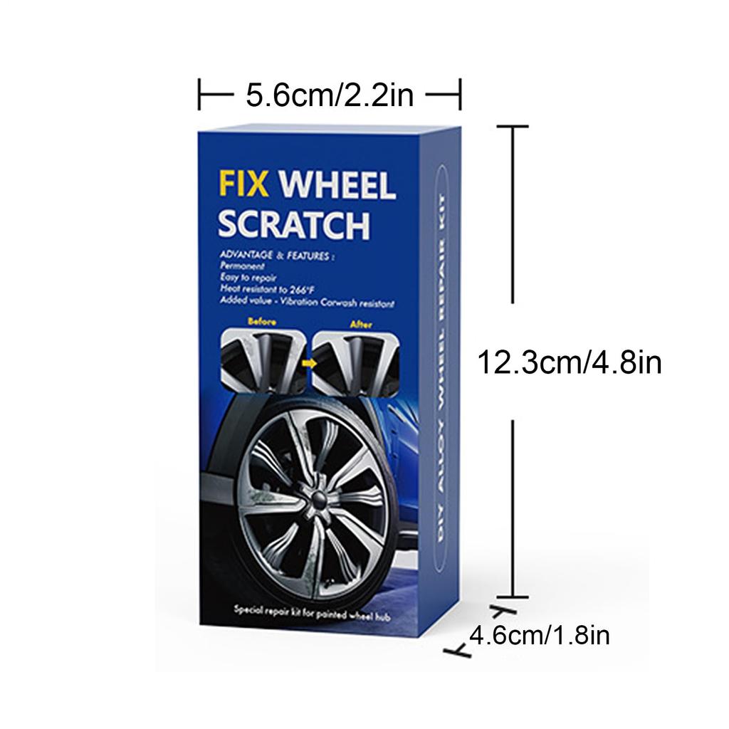 Gevrkjenp Wheel Scratch Remover, Wheel Repair Kit - Car Wheel Scratch Fix, Wheel Repair