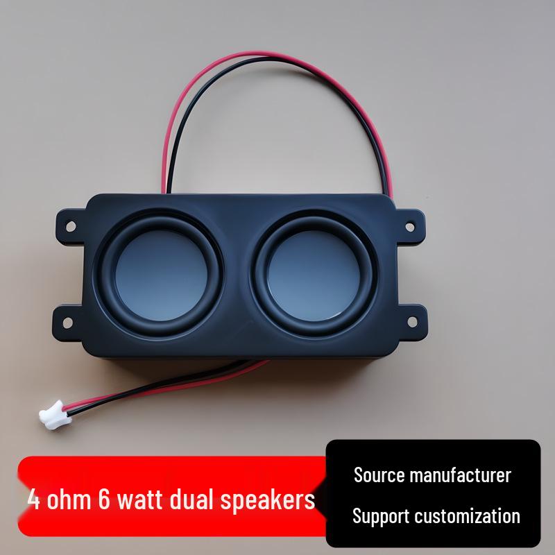 4 Ohm Small Speaker Cabinets Pair with Subwoofer, Full-Range Sound TV Speakers