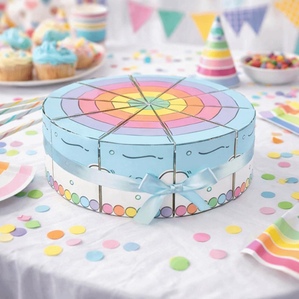 10PCS Cartoon Party Gift Packing Box Paper Candy Box Eco-friendly Birthday Party Favor Box  Kids