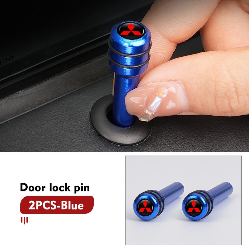 For Mitsubishi 2/4pcs Car Alloy Door Lock Pin Security Insurance Auto Interior Accessories Outlander Lancer Cross Colt Xpander