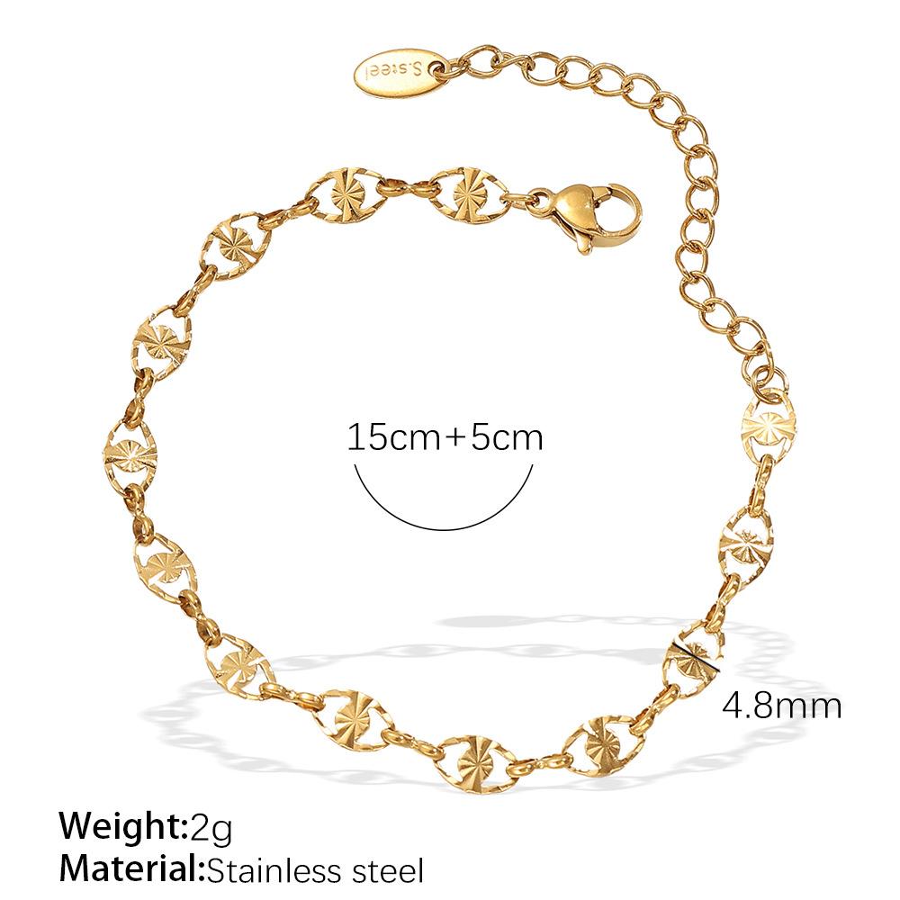 European and American Simple Style Stainless Steel Bracelet, High-end Women Do Not Fade, Jewelry Commuter Geometry