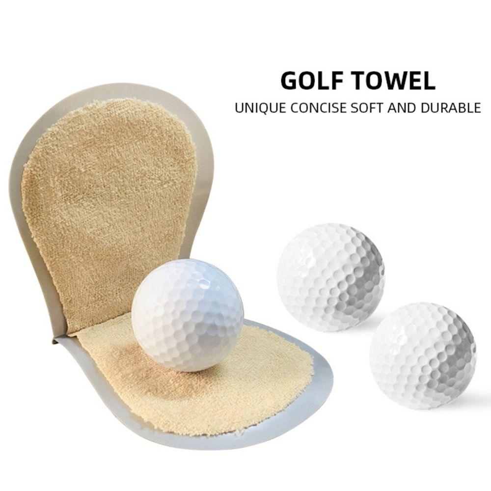 

Faux Leather Shell Shape Ball Cleaning Towel Shell Shape Golf Ball Washer Pocket