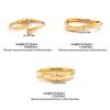 Ingemark Creative Smooth Irregular Geometric Open Cuff Bangles for Women New Trend Vintage Stackable Bracelets Couple Jewelry