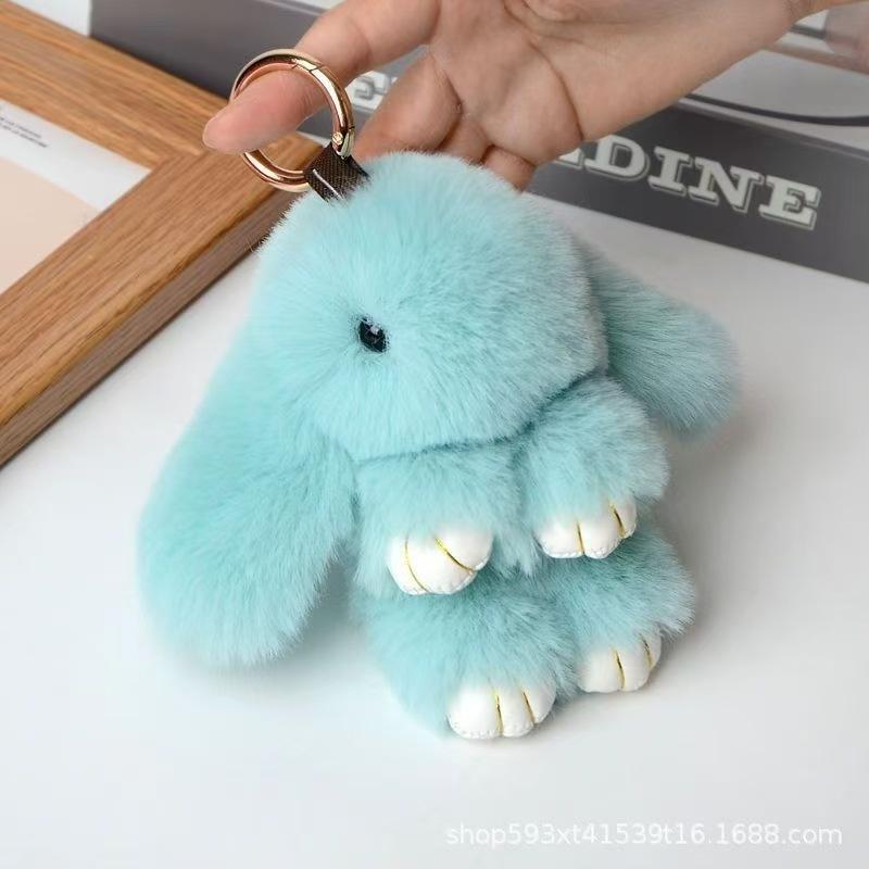 Imitation Otter Rabbit Pendant, Bag Decor, Car Keychain Charm
