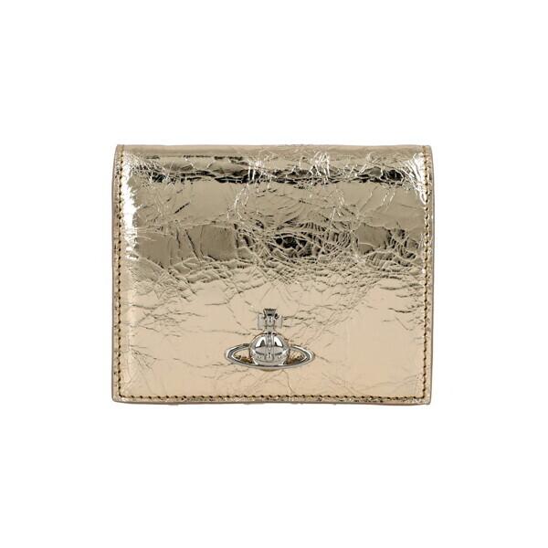 Vivienne Westwood Metallic Crinkle Wallet 51150030w L00a7 R401