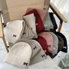 2Pcs Set Korean Children'S Hats And Scarves Winter 1-8Y Kids Stylish Bowknot Boy Girl Toddler Windproof Knitted Woolen Cap Scarf