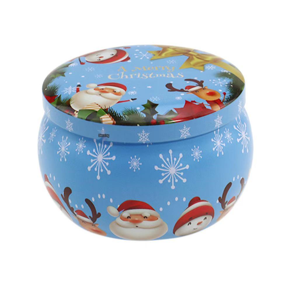2.2 Oz Tea Pear Paste Candy Tin Gift Box with Candle Can Storage