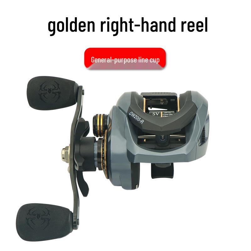 All-Metal Anti-Backlash Baitcasting Reel with Long Cast & Double Brake for Blackfish Lure Fishing